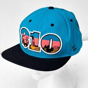 Zephyr San Antonio Spurs Rare 210 Area Code Skyline Snapback Hat NBA Streetwear
